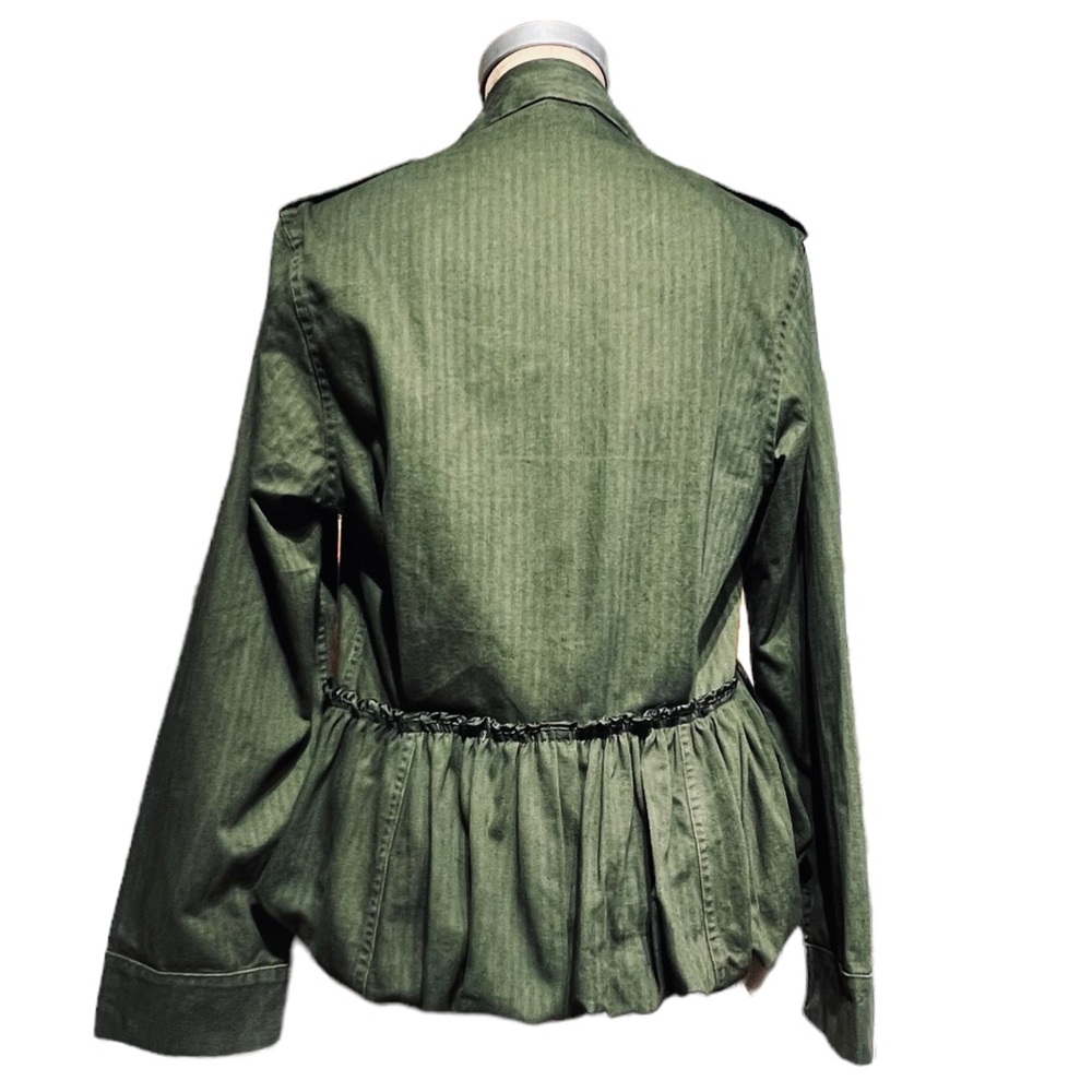Harvey Faircloth Barneys NY Boho Military Jacket Size Small 100% Cotton - Picture 11 of 15